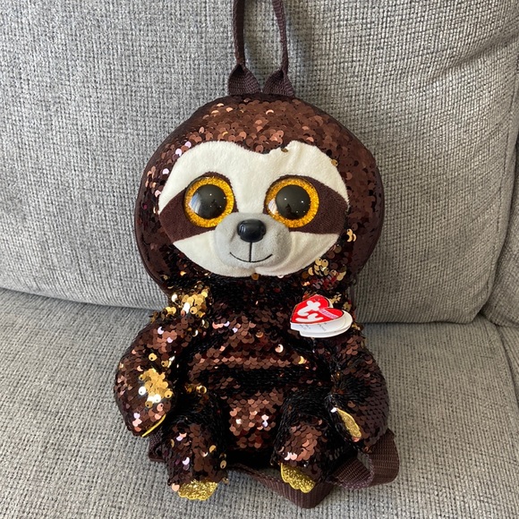 Ty fashion sloth sequins backpack for kids - Picture 1 of 8